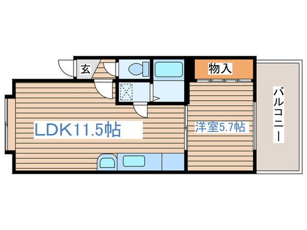 ソレイユコーポの物件間取画像